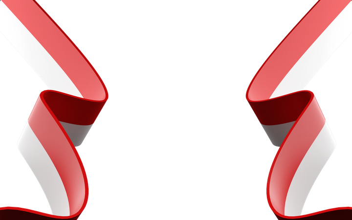 Indonesia Flag  3D Icon