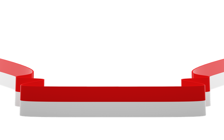 Indonesia Flag  3D Icon