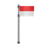 3d indonesia flag logo