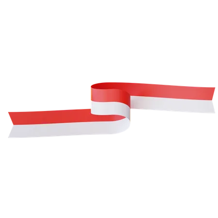 Indonesia Flag 3D Illustration