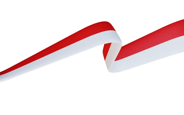 Indonesia Flag 3D Icon
