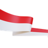 indonesia flag 3d