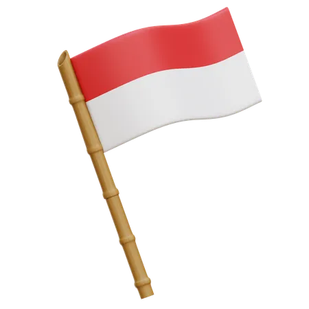 Indonesia Flag 3D Icon