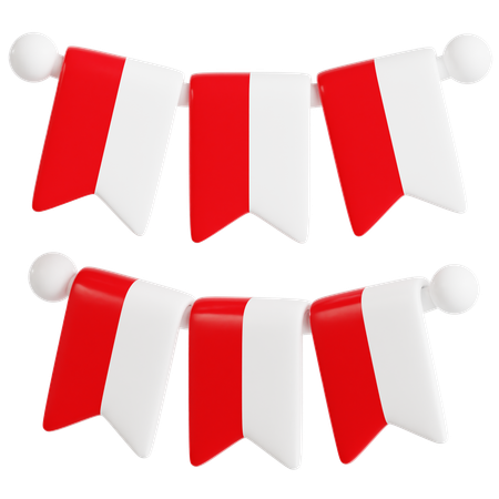 인도네시아 화환  3D Icon