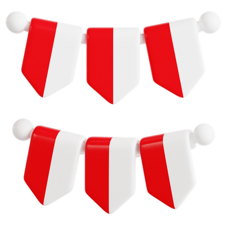 인도네시아 화환  3D Icon