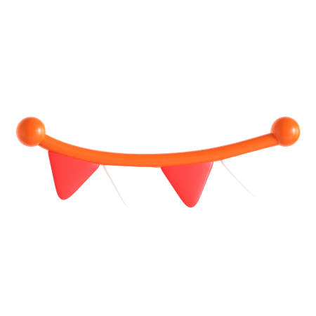 Indonesia Garlands  3D Icon