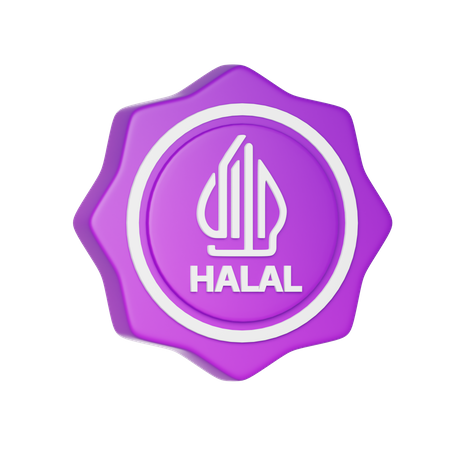 Indonesia Halal  3D Icon