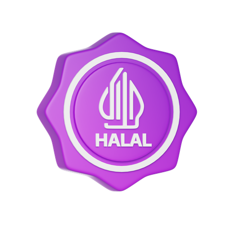 Indonesia Halal Logo  3D Icon