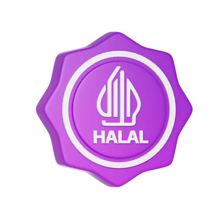 Indonesia Halal Logo  3D Icon