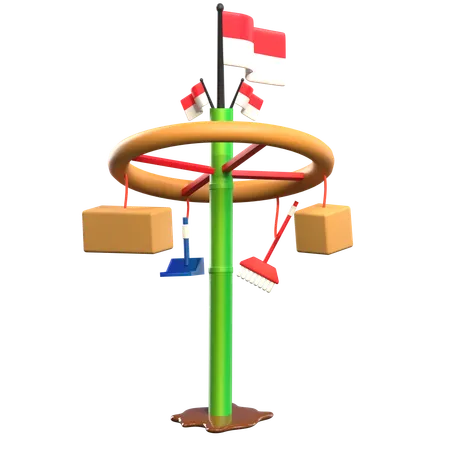 Indonesia Independence Day  3D Icon