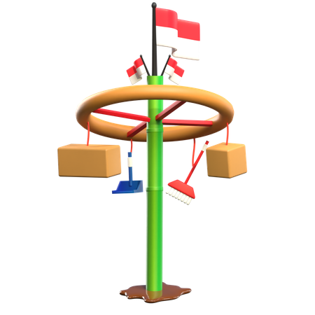 Indonesia Independence Day  3D Icon