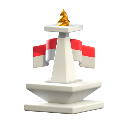 Indonesia Independence Day  3D Icon