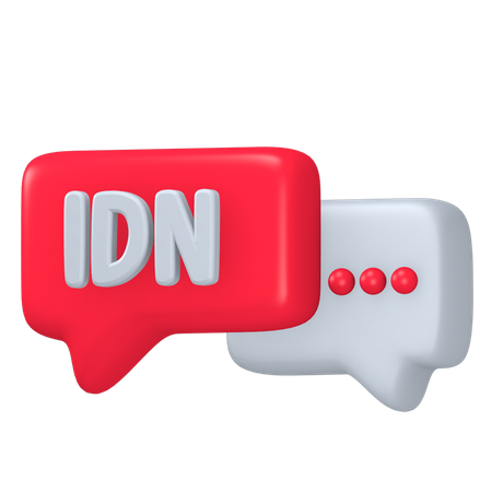 Indonesia Language  3D Icon