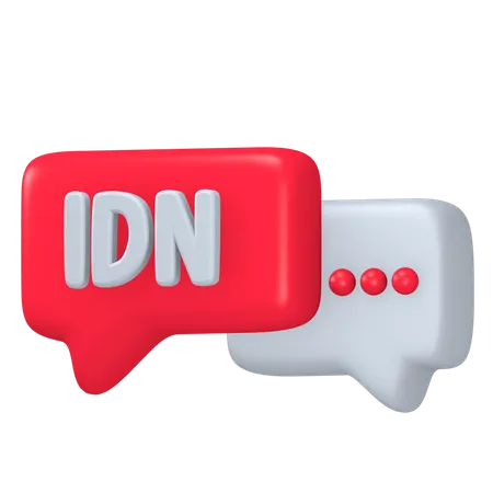 Indonesia Language  3D Icon