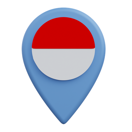 Indonesia Location  3D Icon