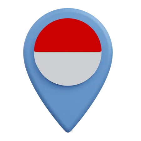 Indonesia Location  3D Icon