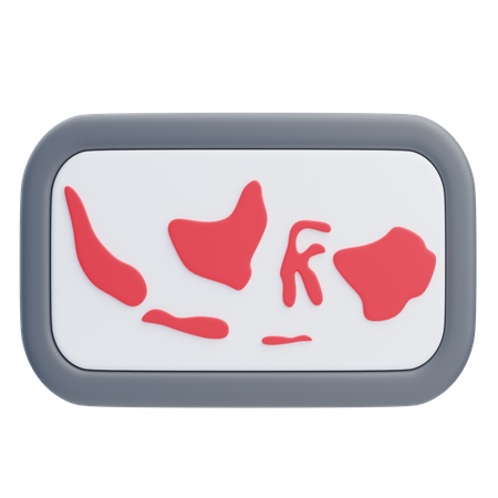 Indonesia Map  3D Icon