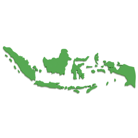 Indonesia Maps  3D Icon
