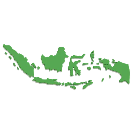 Indonesia Maps  3D Icon