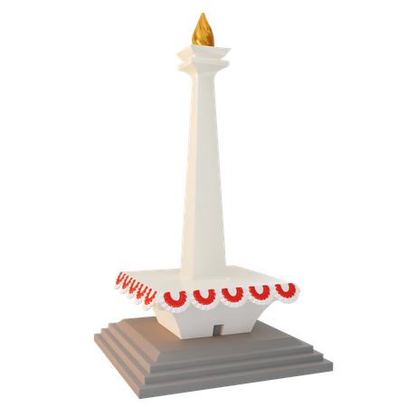 Indonesia National Monument  3D Icon