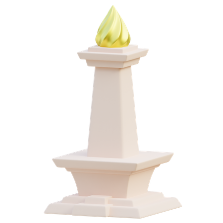 Indonesia National Monument  3D Icon
