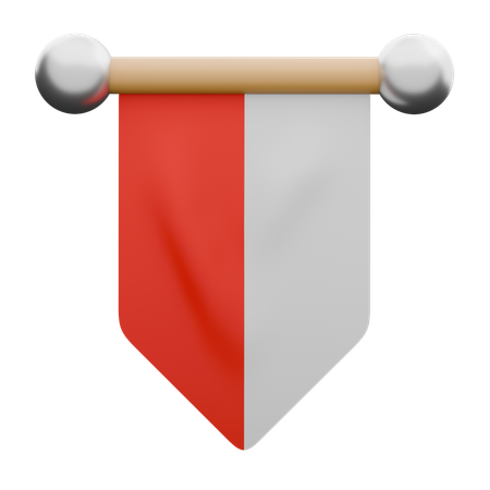 インドネシアペナント  3D Icon