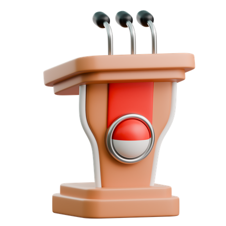 Pódio da Indonésia  3D Icon