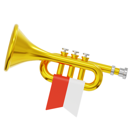 Indonesia Trumpet  3D Icon