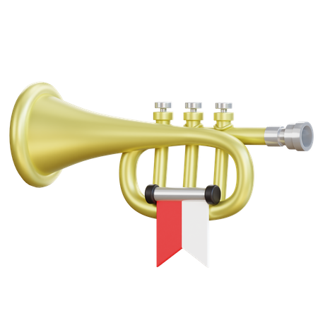 Indonesia Trumpet  3D Icon