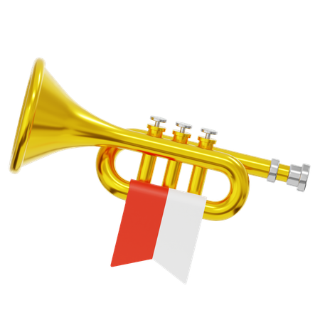 Indonesia Trumpet  3D Icon