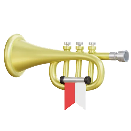 Indonesia Trumpet  3D Icon