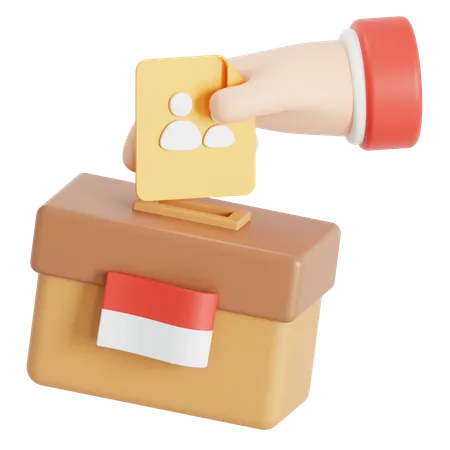 Voting For Presidency 3D Icon