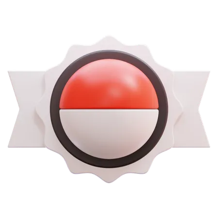 Indonesian Badge  3D Icon