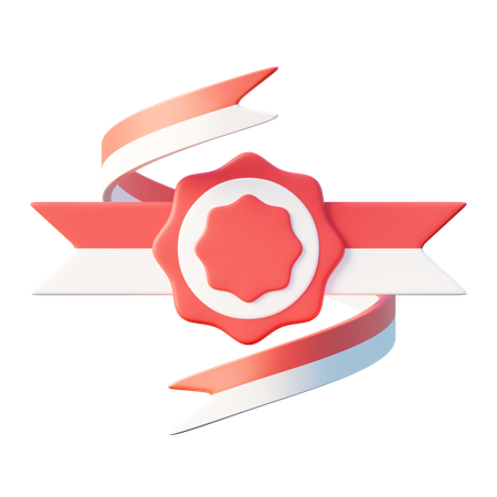 인도네시아 배지  3D Icon