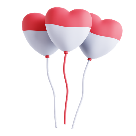 Indonesian ballons  3D Icon