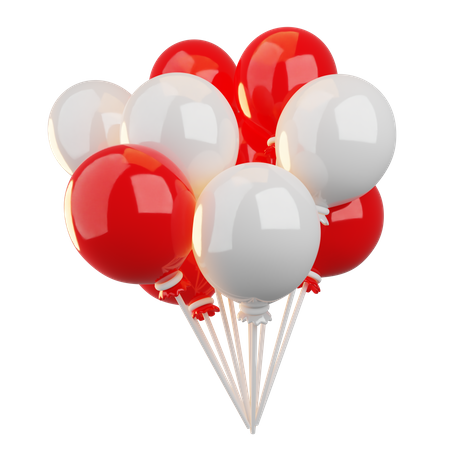 Indonesian Balloons  3D Icon