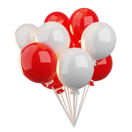 Indonesian Balloons  3D Icon