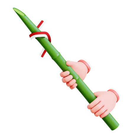 Indonesian Bamboo  3D Icon