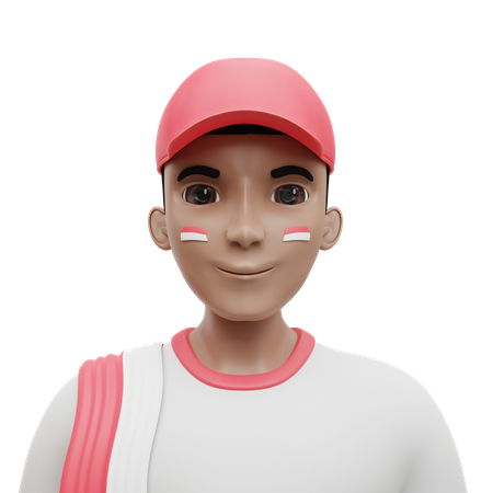 Indonesian Boy  3D Icon