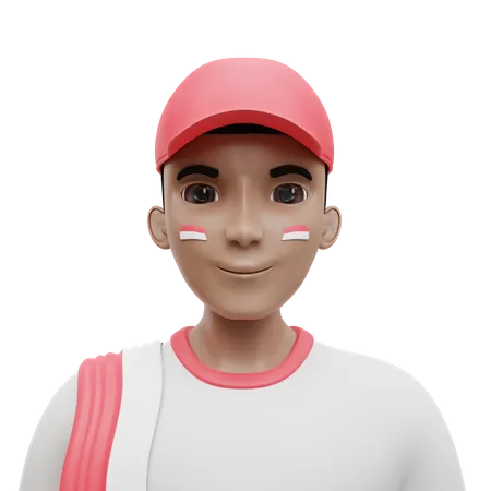 Indonesian Boy  3D Icon