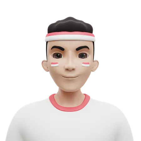 Indonesian Boy  3D Icon