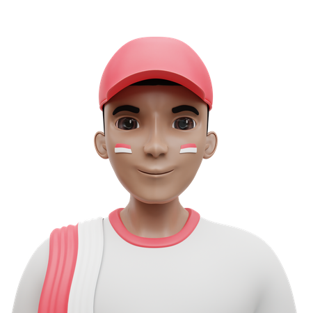 Indonesian Boy 3D Icon