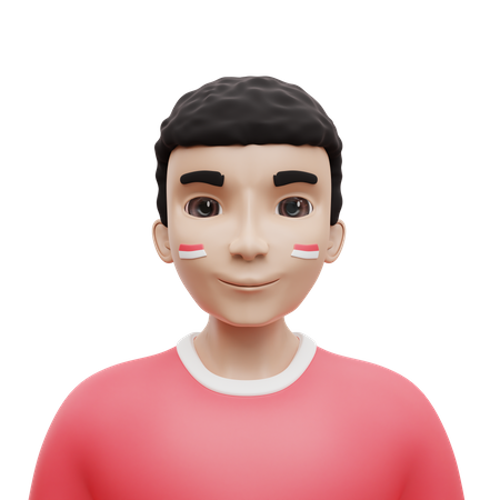 Indonesian Boy  3D Icon