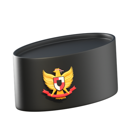 Indonesian Cap  3D Icon