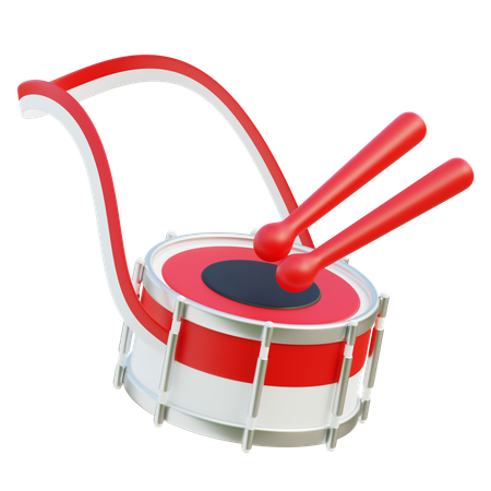 Indonesian Drum  3D Icon