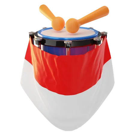 Indonesian Drum  3D Icon