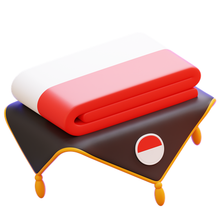 Indonesian Flag  3D Icon