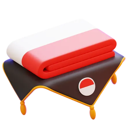Indonesian Flag  3D Icon