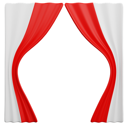 Indonesian Flag  3D Icon