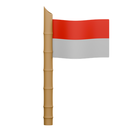 インドネシアの国旗  3D Icon